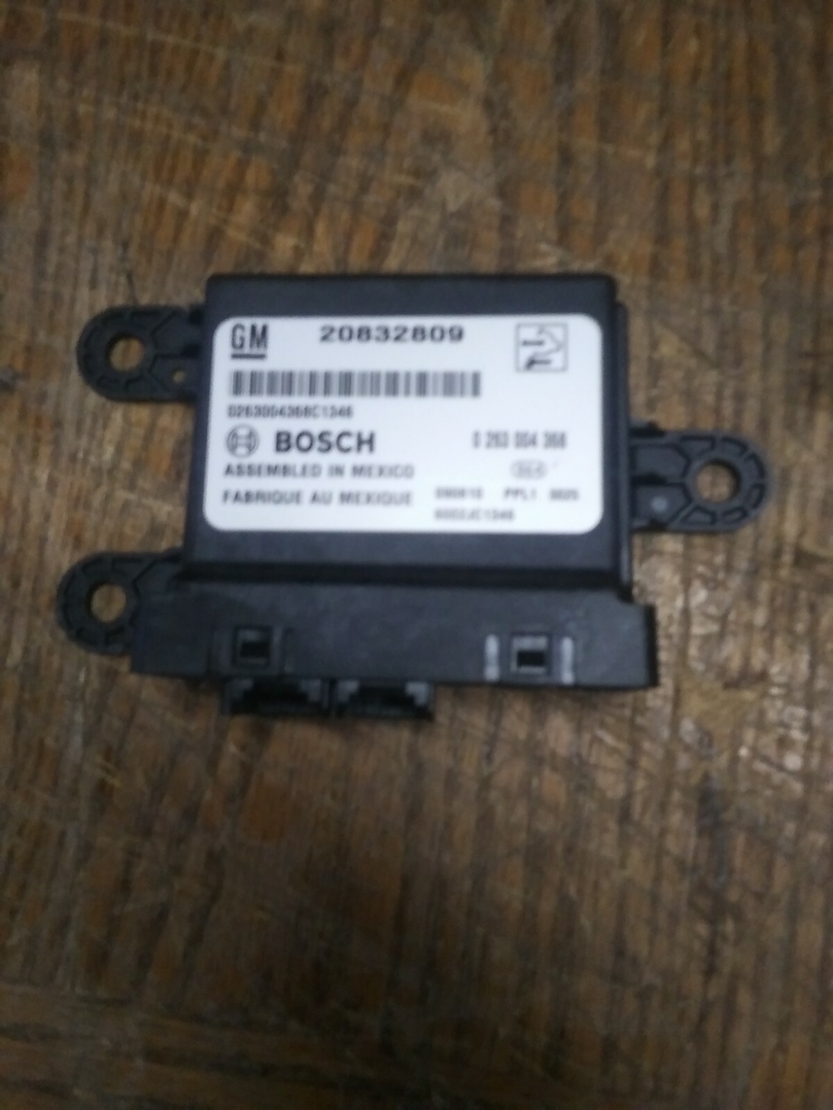 2010 CHEVROLET EQUINOX DRIVER ASSIST PARK MODULE 20832809 OEM