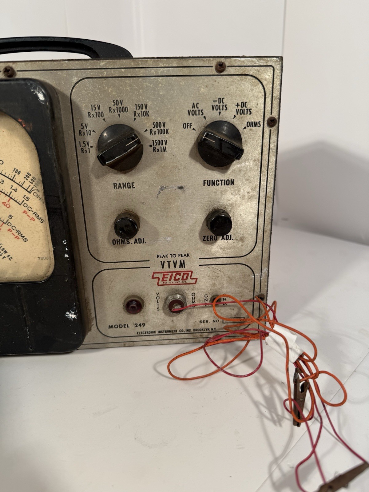EICO VTVM Model 249 Vacuum Tube Volt Meter | POWERS ON UNTESTED