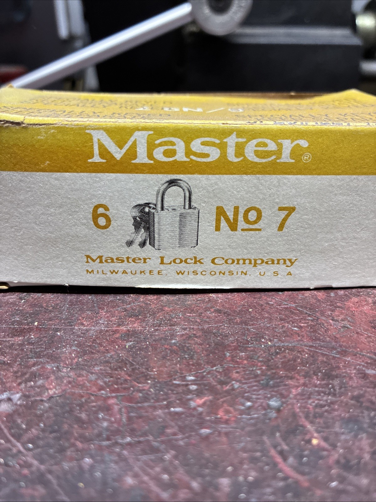 Master No. Seven Small Steel Padlock ￼