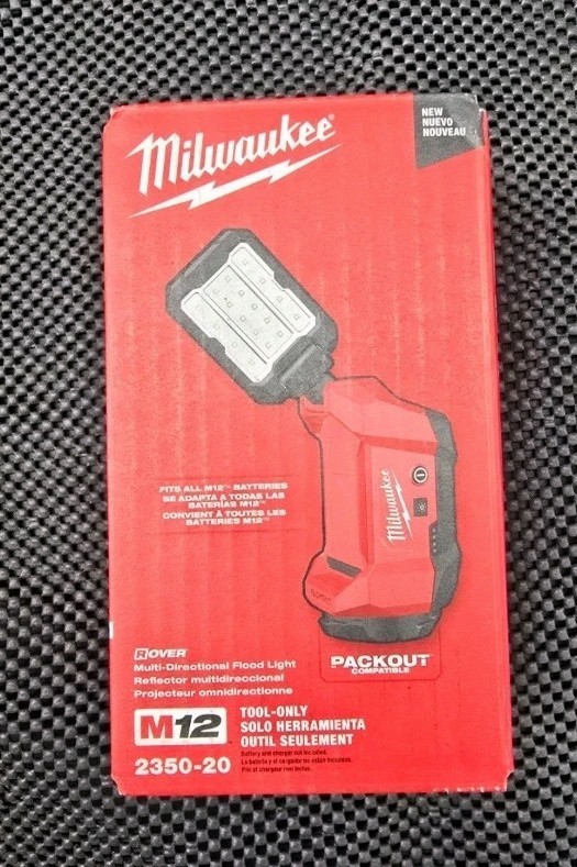 NEW Milwaukee M12 Rover Multi-Directional Flood Light With Packout  2350-20