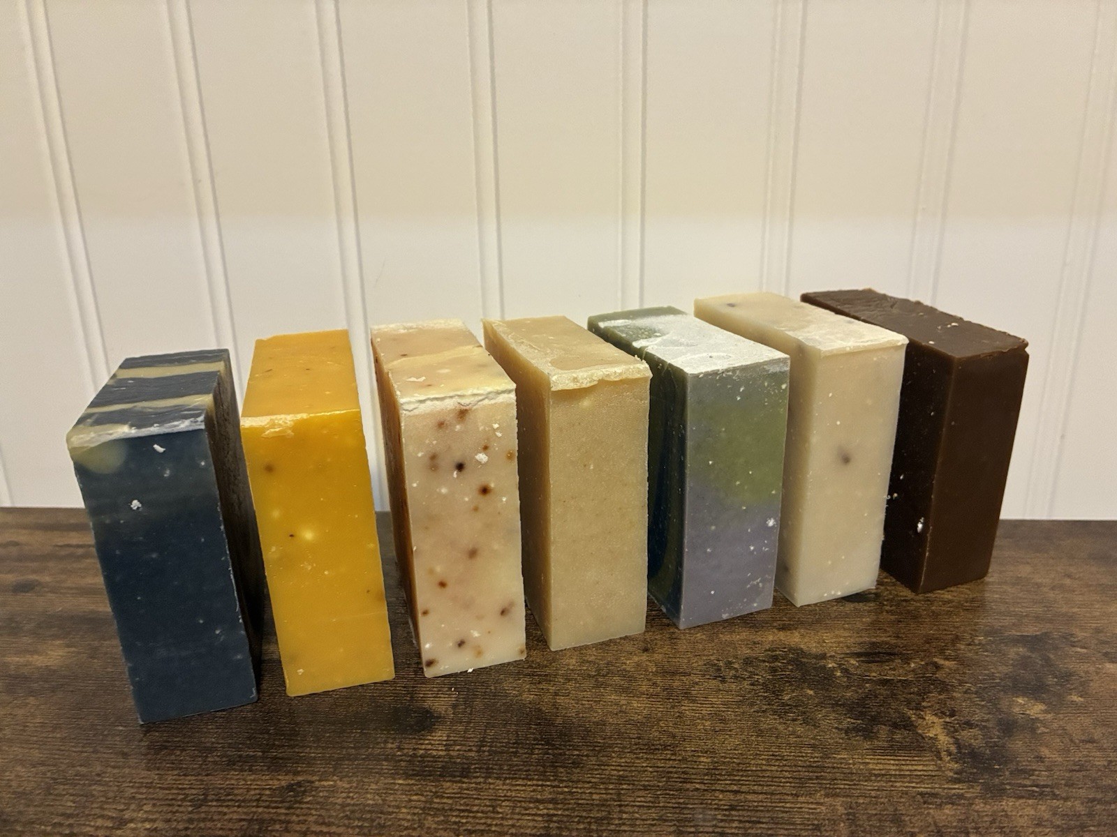Assorted All Natural Bar Soap Set of 7, body and shampoo bars, vegan, 5oz bars