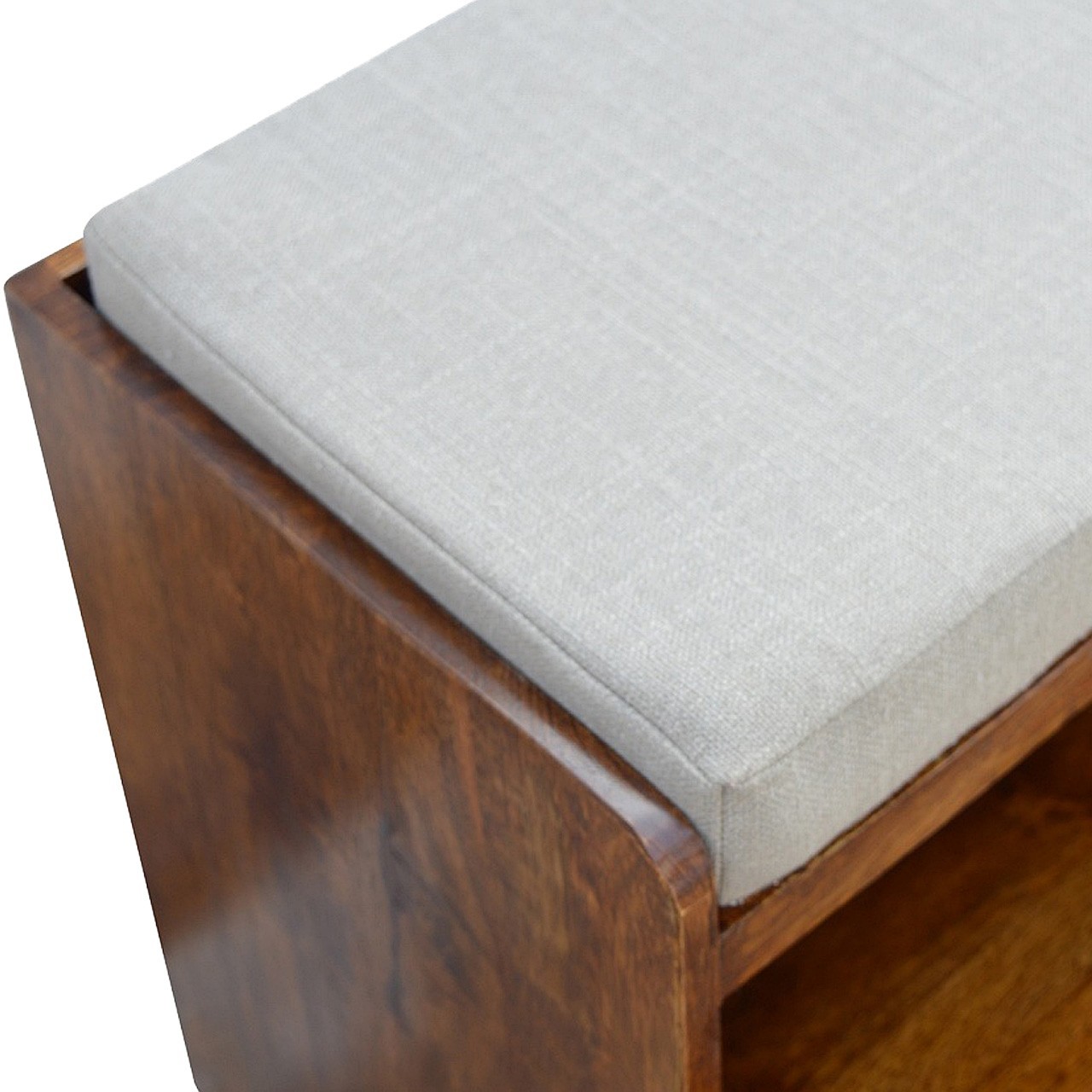 Solid Wood Bench with Storage