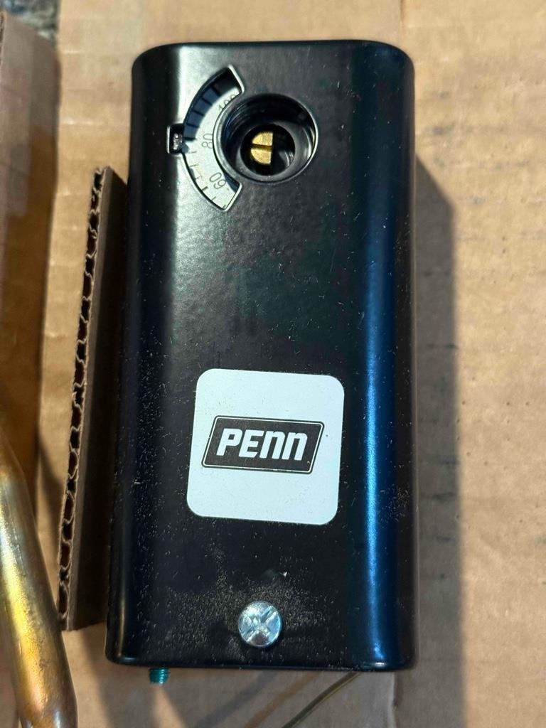 Penn Remote Bulb Temp Control, Diff 3-12 Adj SPST Open Low 6' Cap 3/8 X 4" Bulb