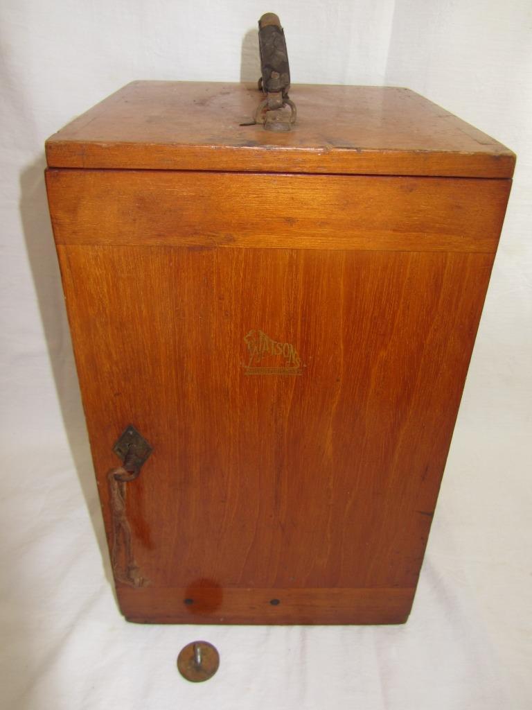 Watson London Brass/Enamel Service Compound Microscope #63016 c1937 (Cased)