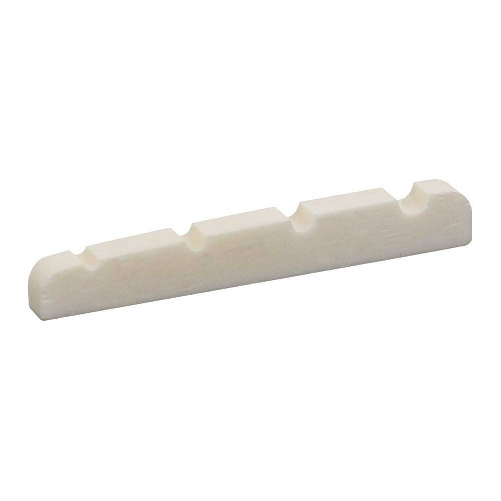 Pack of 2 Bass Slotted Flat Bottom Bone Nut 4 Strings Bass Nut 38mm*3.5mm*5.5mm