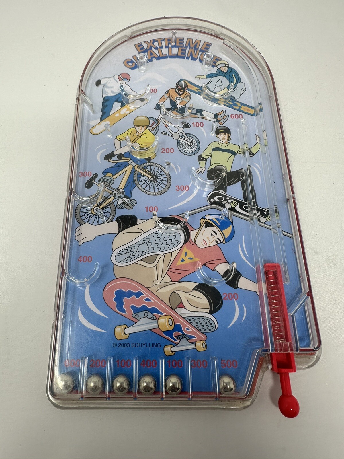 Schylling Pinball Game Extreme Challenge vtg Skate Die skateboard bicycle BC2