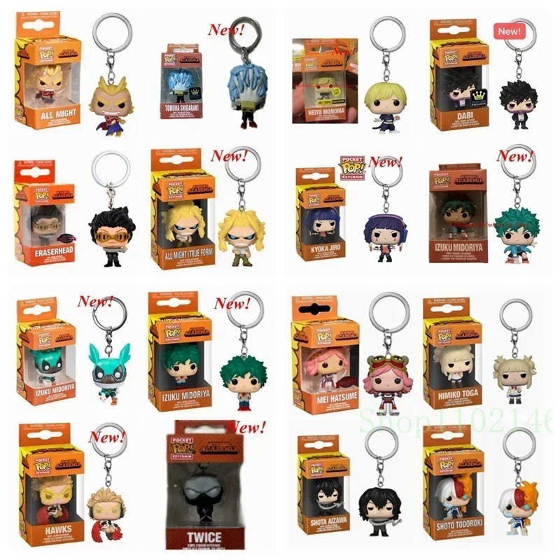 New Funko Pocket My Hero Academia Deku Bakugo Model Toys Kids Gift