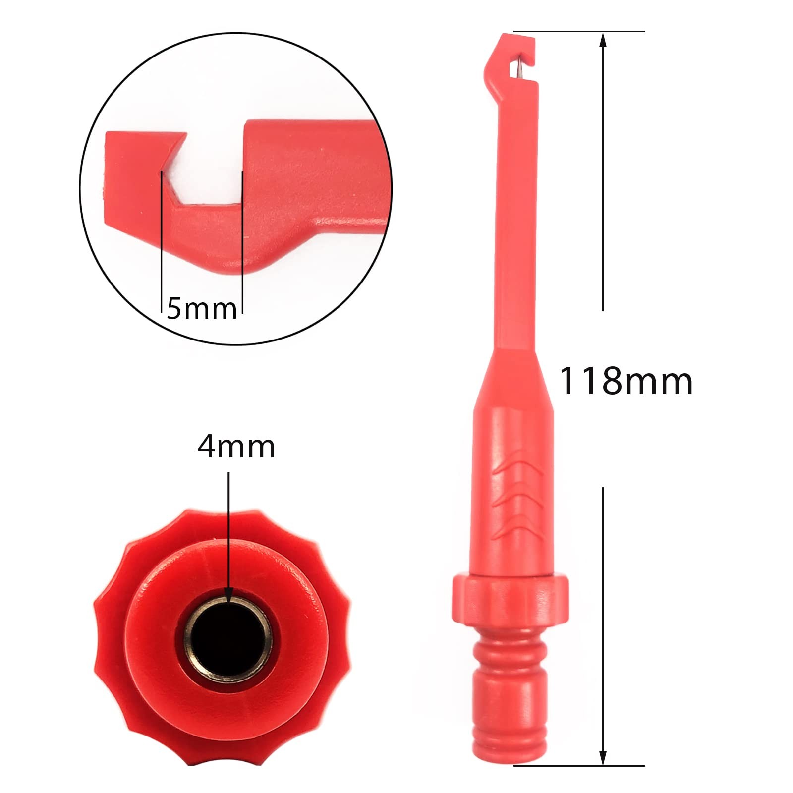 2pack Wire Piercing Probe Clip Insulation Puncture Probe Power Multimeter Pierci