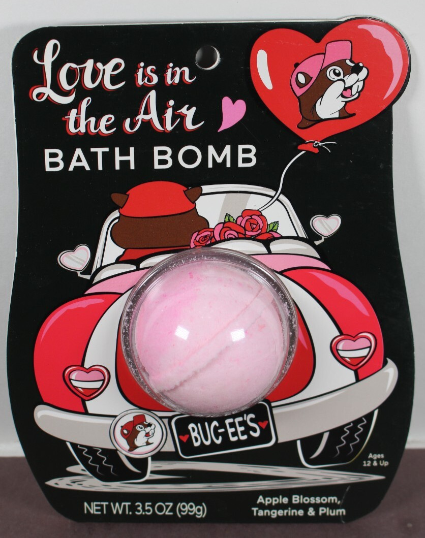 Bucees Valentines Day Apple Blossom Tangerine & Plum Coconut Milk Bath Bomb LQQK