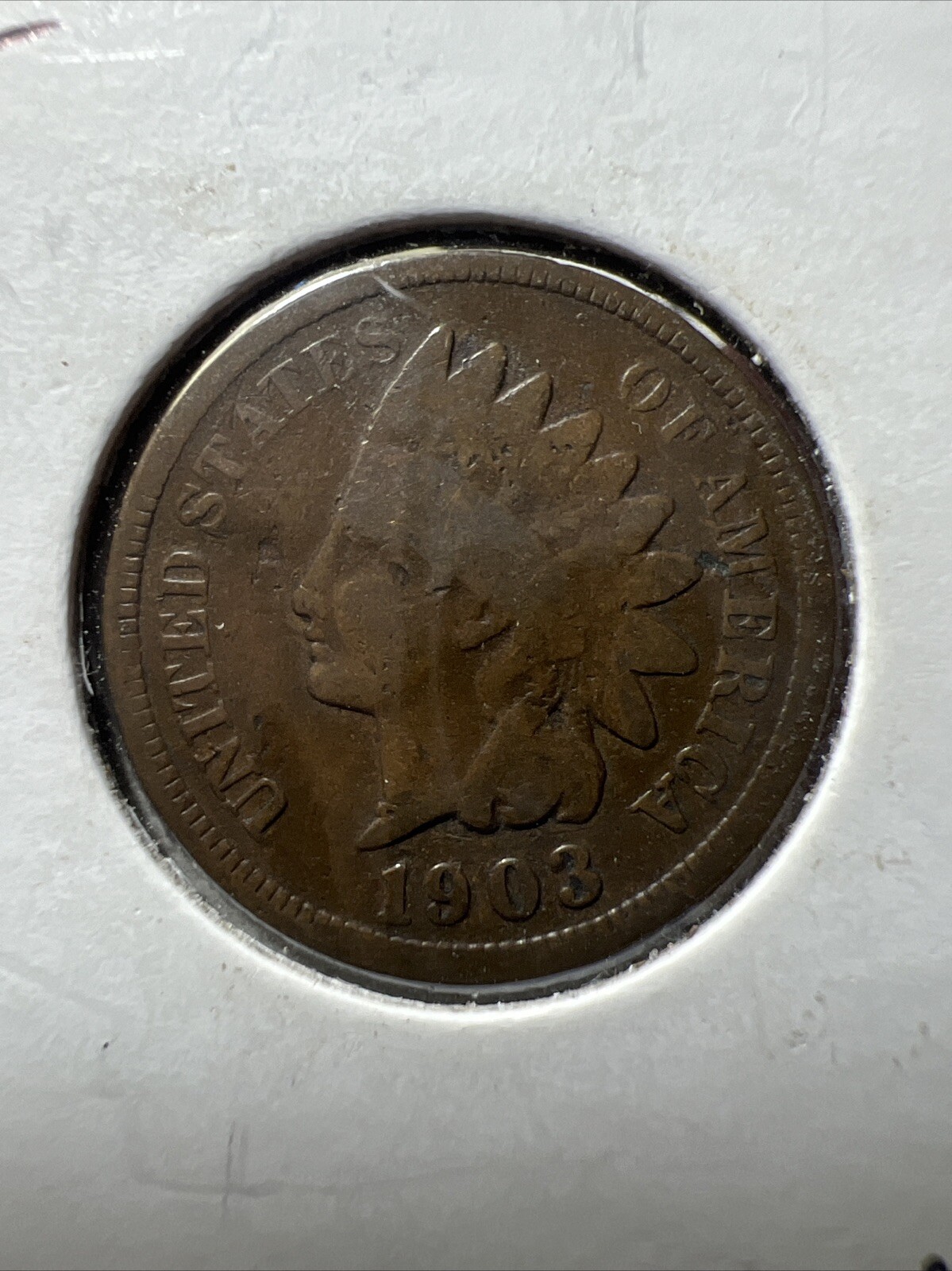 1903 FULL DATE Indian Head Cent Penny AVERAGE CIRCULATED  Nice For Collection