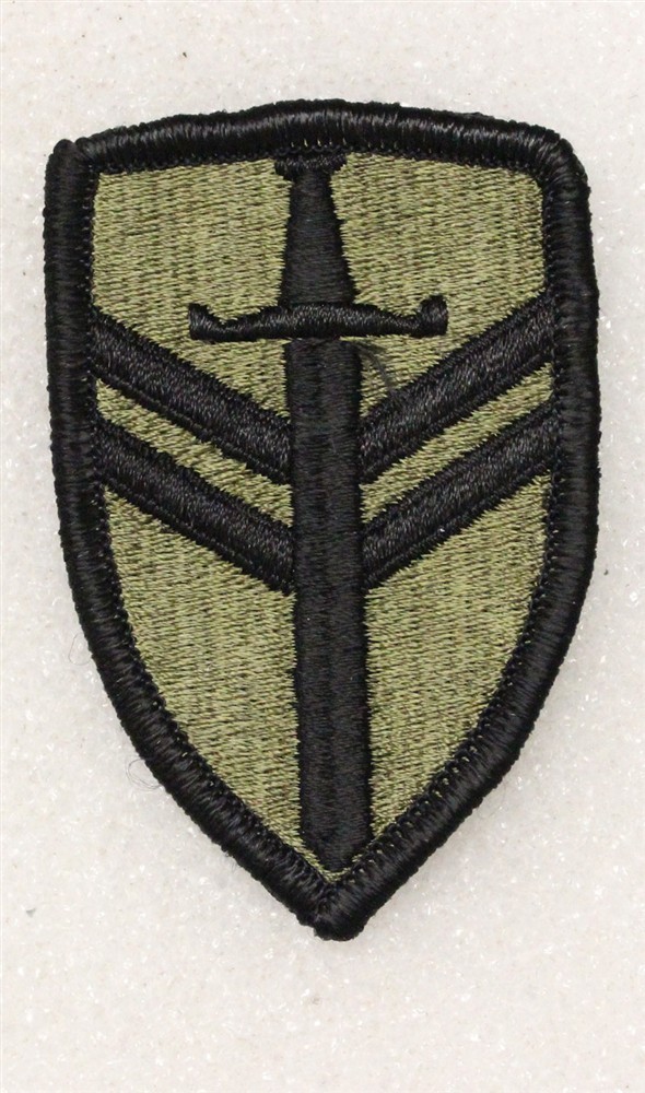 Army Patch: 2nd Support Command - subdued, merrowed edge
