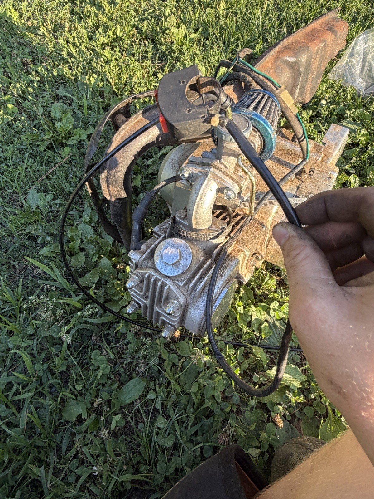 Baja 50cc 4-Stroke Engine Motor RUNS GOOD Missing Shaft