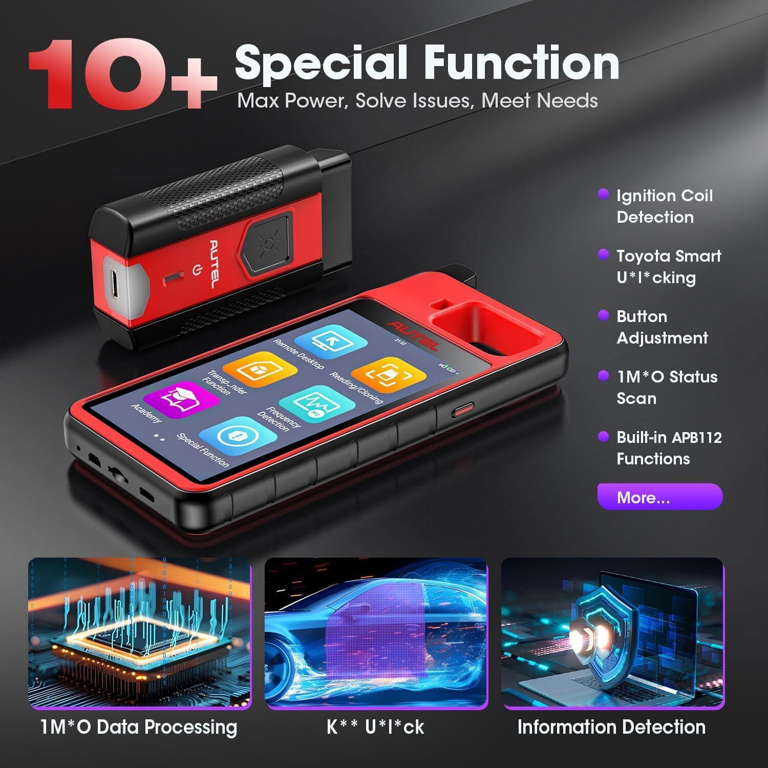 2025 Newest Autel MaxiIM KM100 Key Fob Programming Tool Programmer Immobilizer