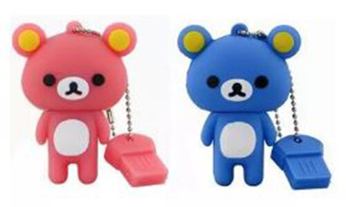 3.0 16gb 32gb 64gb Teddy Bear Blue Pink USB Flash Thumb Drive USA Shipper