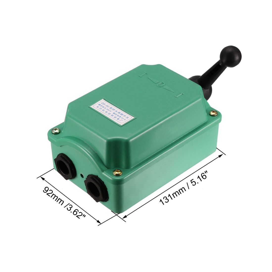 QS-60 Drum Switch 3 Position Forward/Off/Reverse Motor Control Plastic Shell