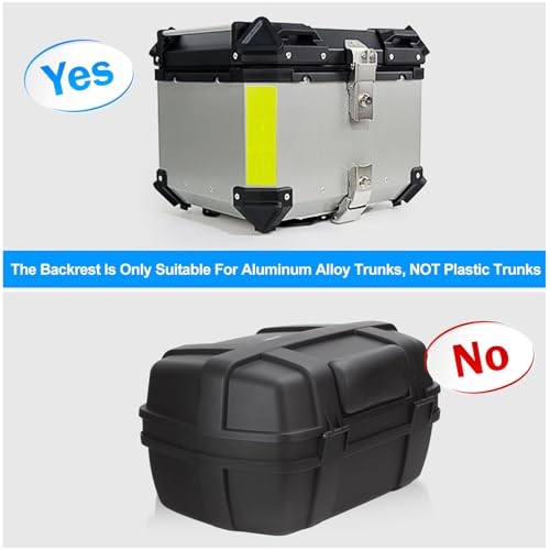 Motorcycle Top Case Passenger Backrest, Universal Motorcycle Back Cushion Top
