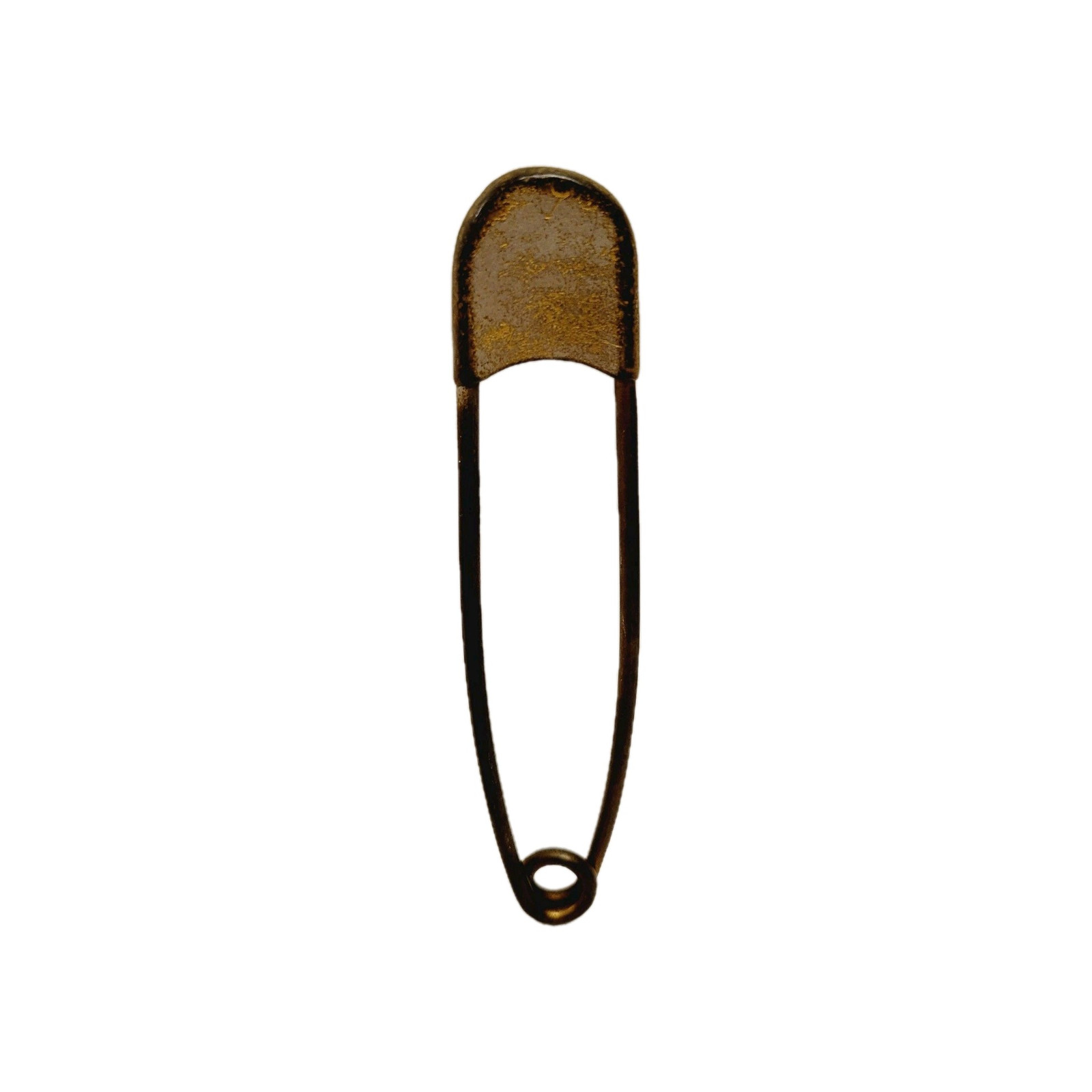 Vtg Safety Pin Large Industrial Strength Metal Kilt Pin Brooch Silver 5 Inch