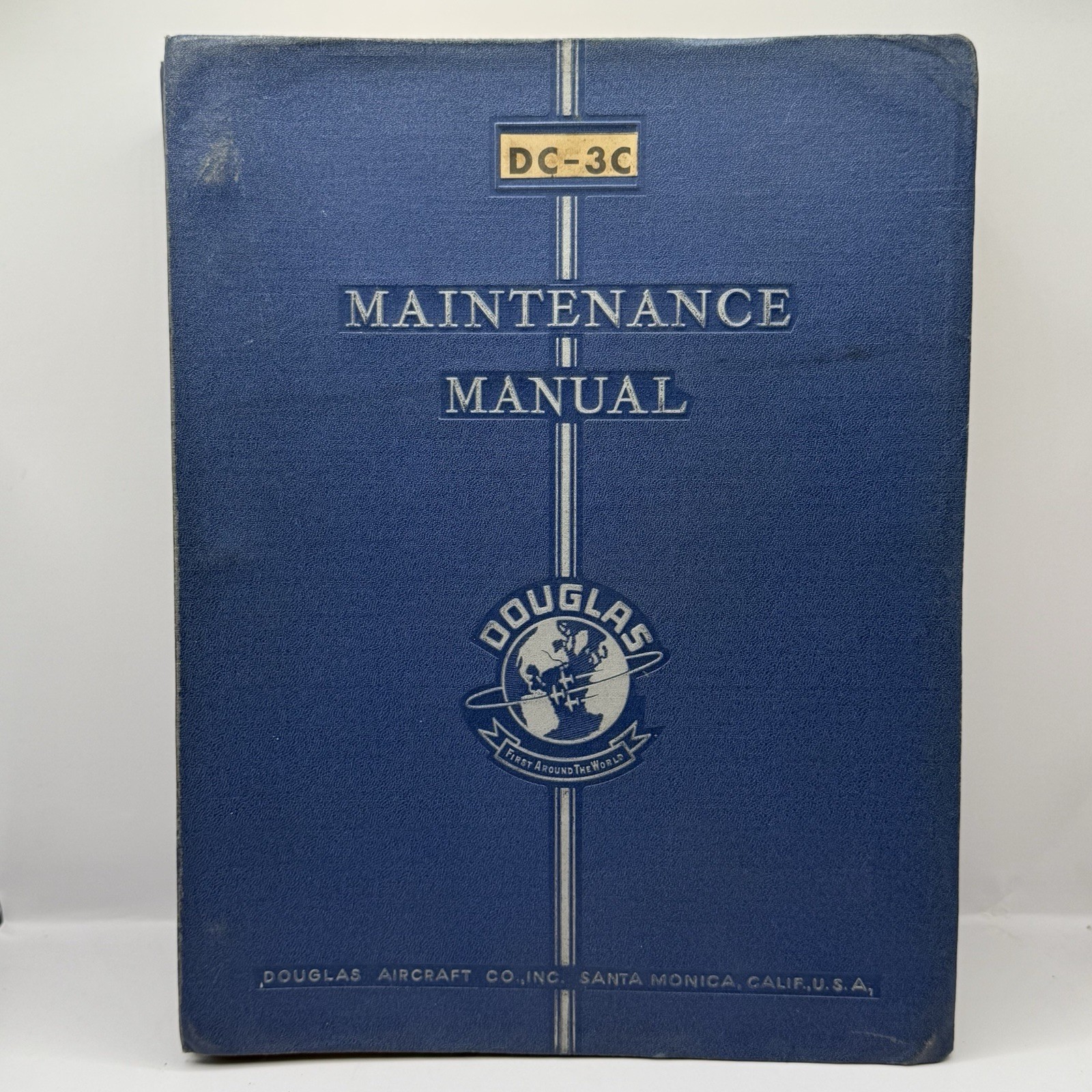 Douglas DC-3C Erection And Maintenance Manual 1946 Original Aircraft Airplane