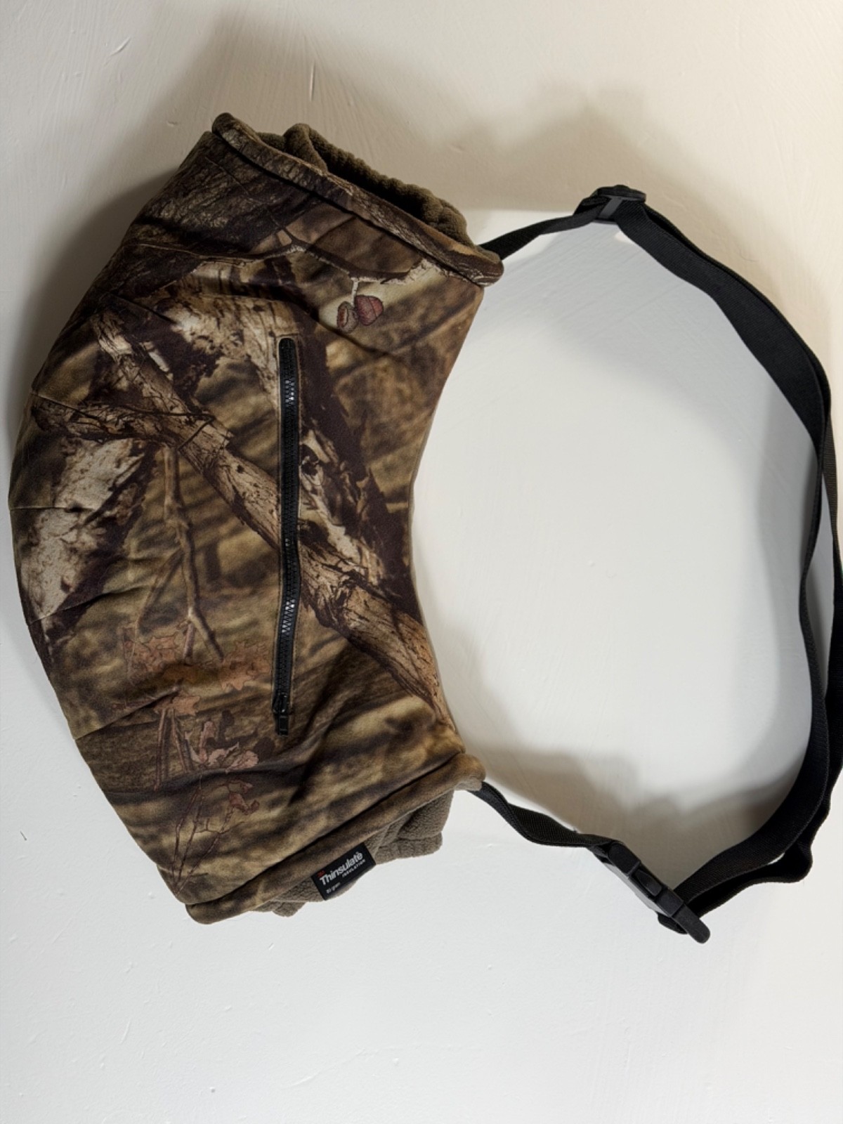 Camo Hand Warmer Muff Thinsulate Insulated Hunting Outdoor Waist Belt Pocket