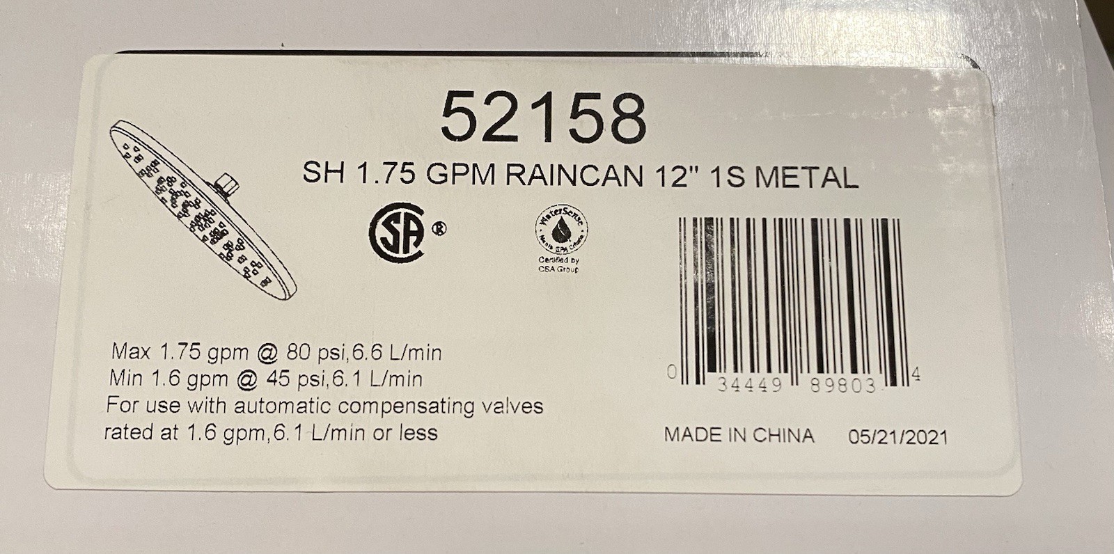 Delta 52158 Shower Head
