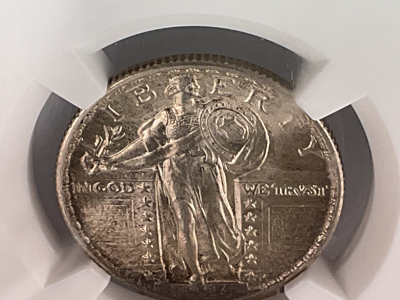 1924 P STANDING LIBERTY QUARTER ANACS MS63