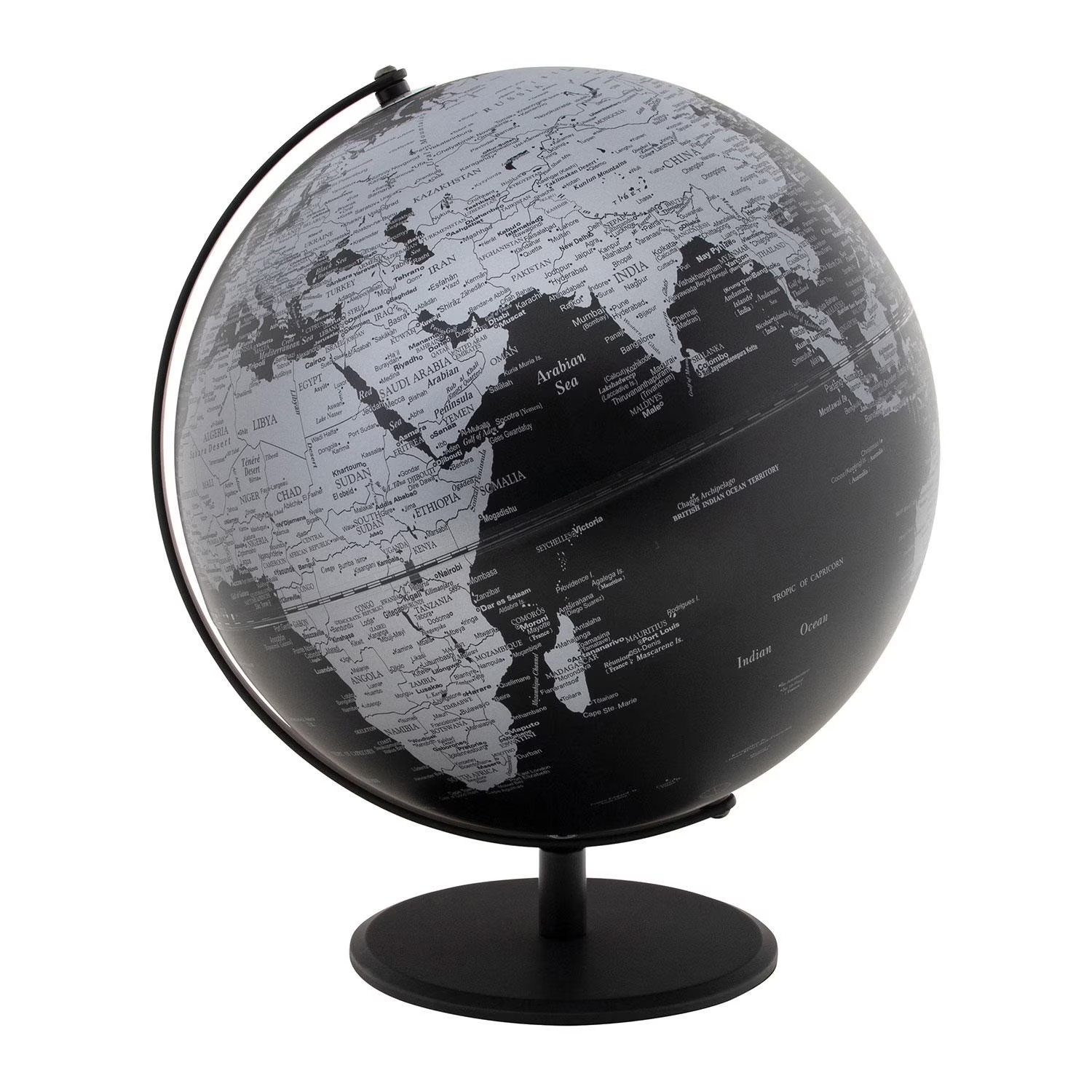 ADVANTUS DESIGNER PROFESSIONAL EXECUTIVE DESK WORLD GLOBE 12", BLACK EXECUTIVE