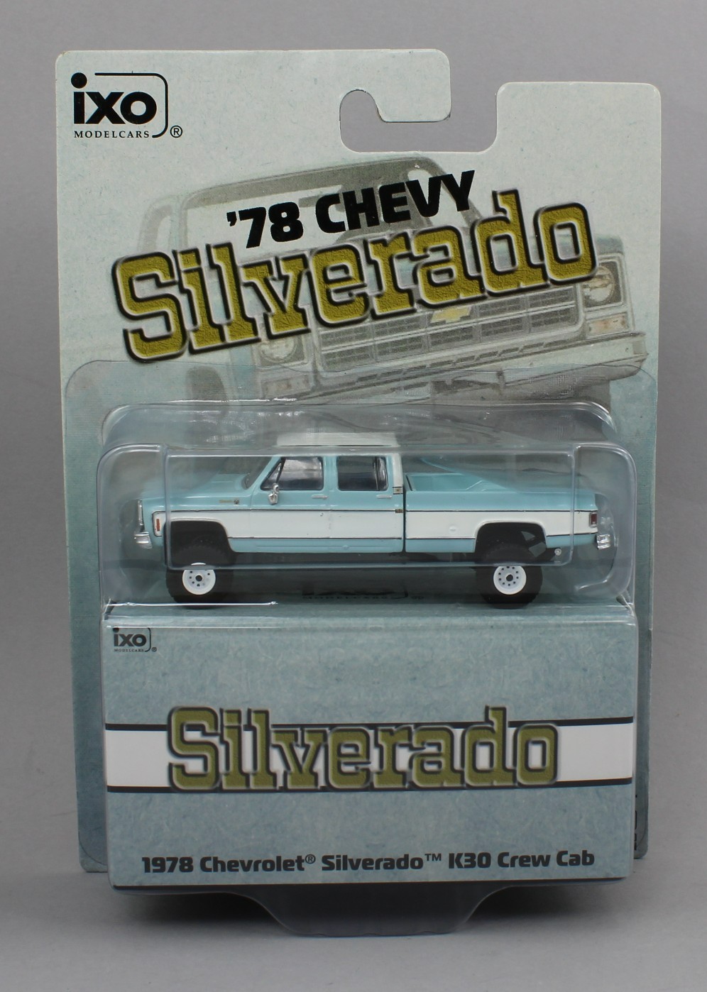 1:64 IXO Models *LIGHT BLUE* 1978 Chevrolet Silverado K30 Lifted 4x4 Pickup