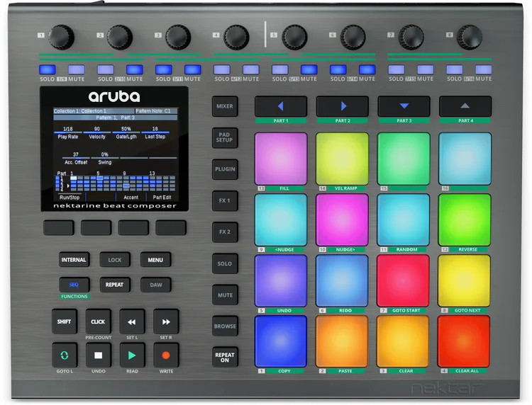 Nektar Aruba Beat Composer and DAW Controller