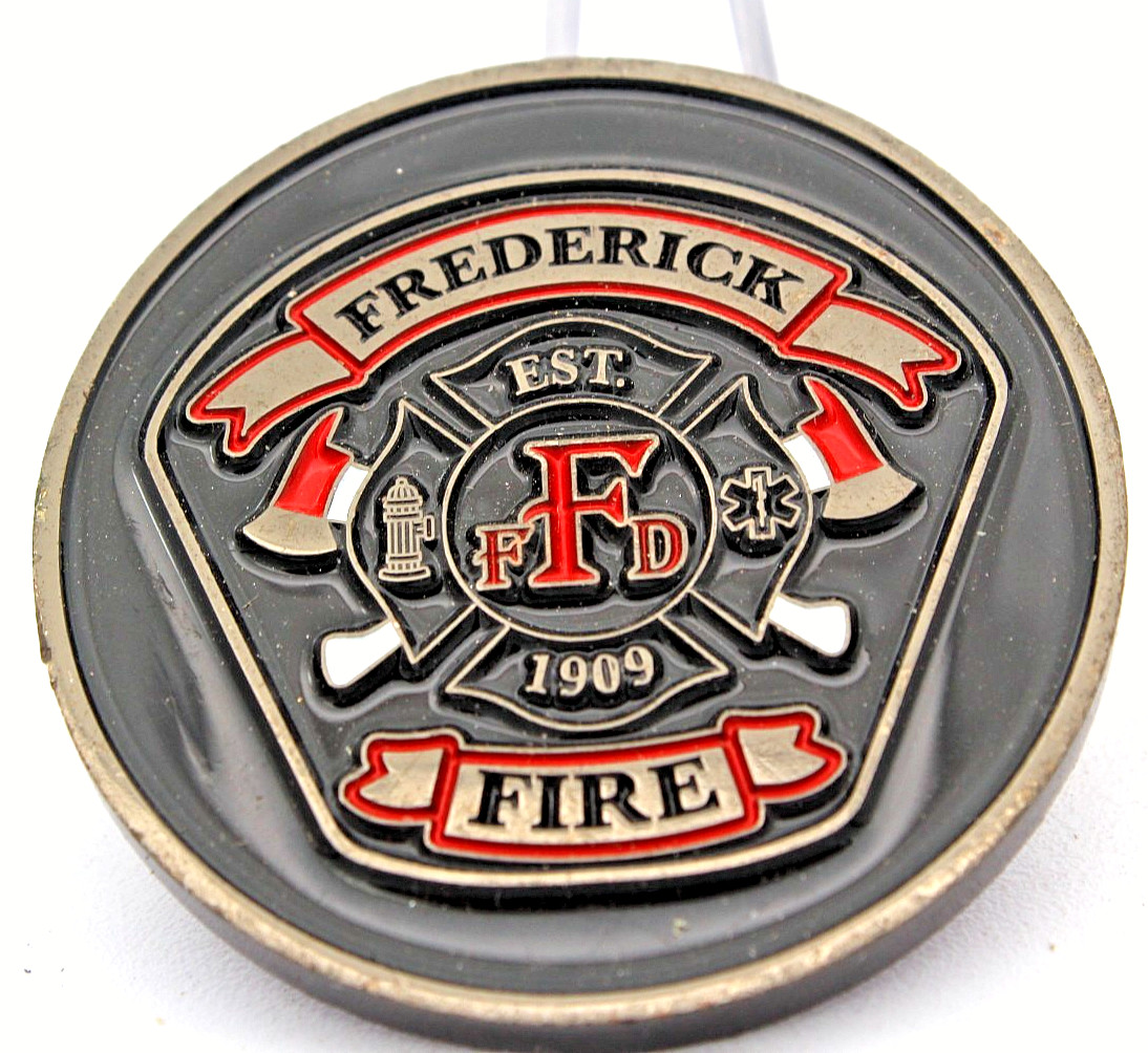 Frederick Fire Dept FFD Duty Honor Courage Challenge Coin 1.75"