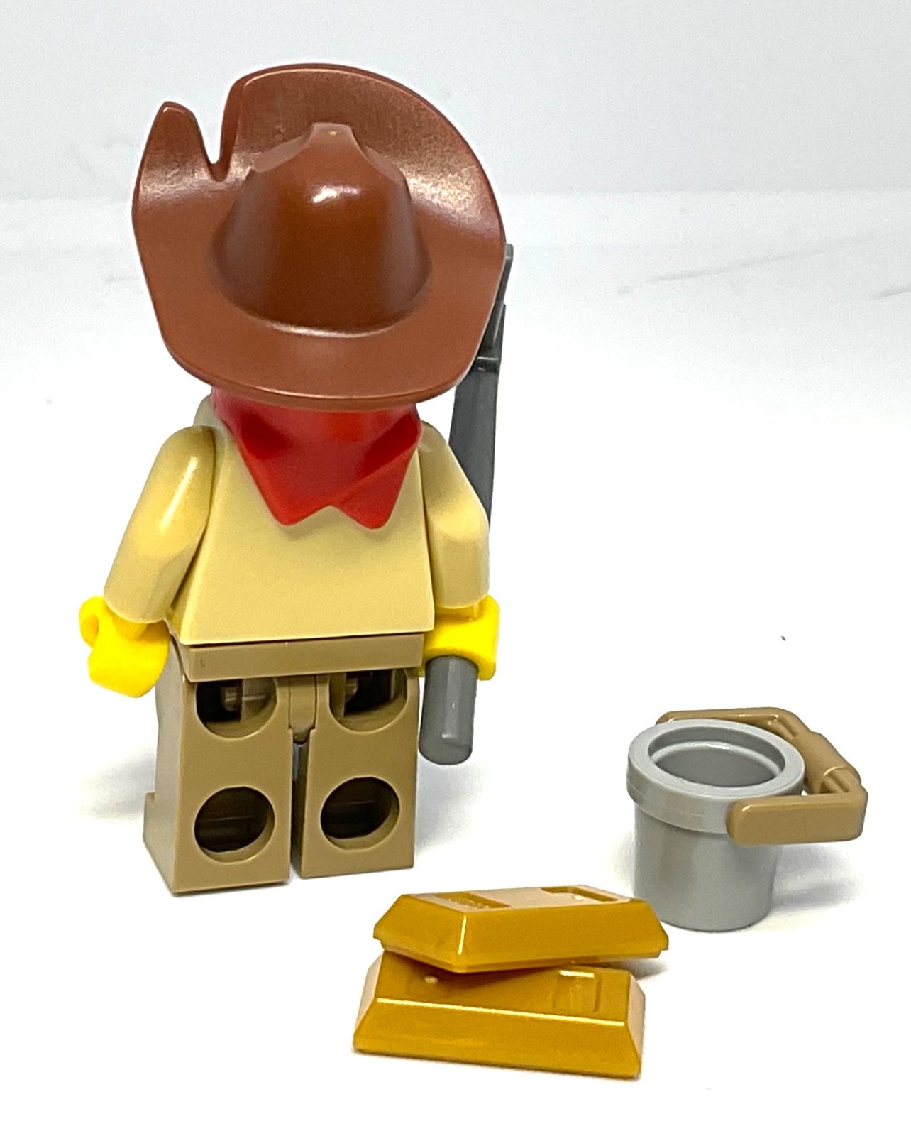 Lego Gold Prospector / Miner Minifigure - Western Cowboy Frontier 100% Real Lego