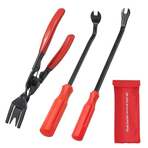 3 Pcs Auto Trim Removal Tool Set,Clip Remover Tool,Auto Clip Pliers Set and