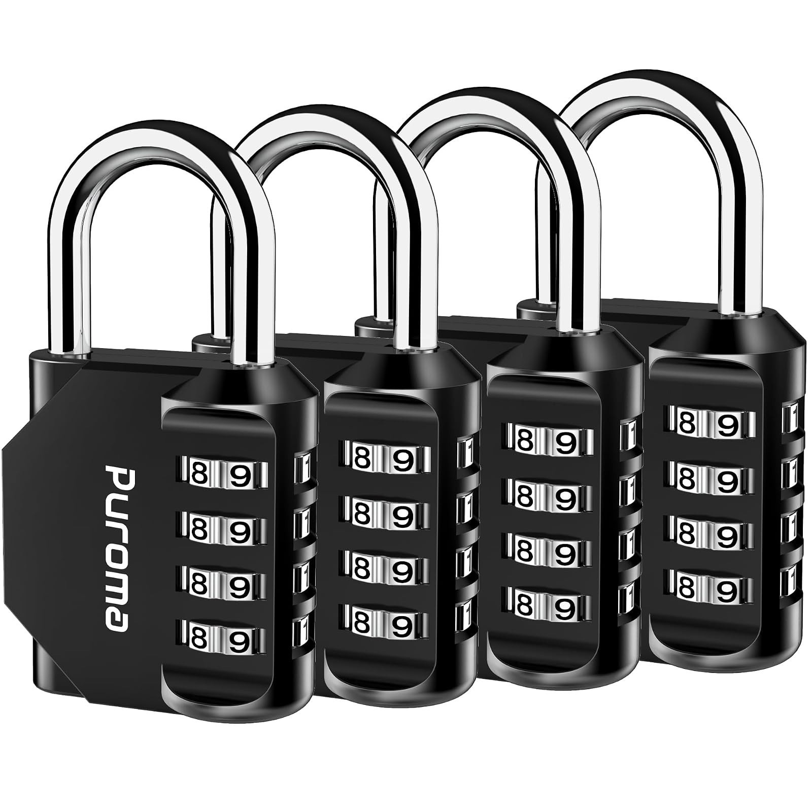 1pc Combination Lock Resettable 4 Digit Padlock with Combination Waterproof and