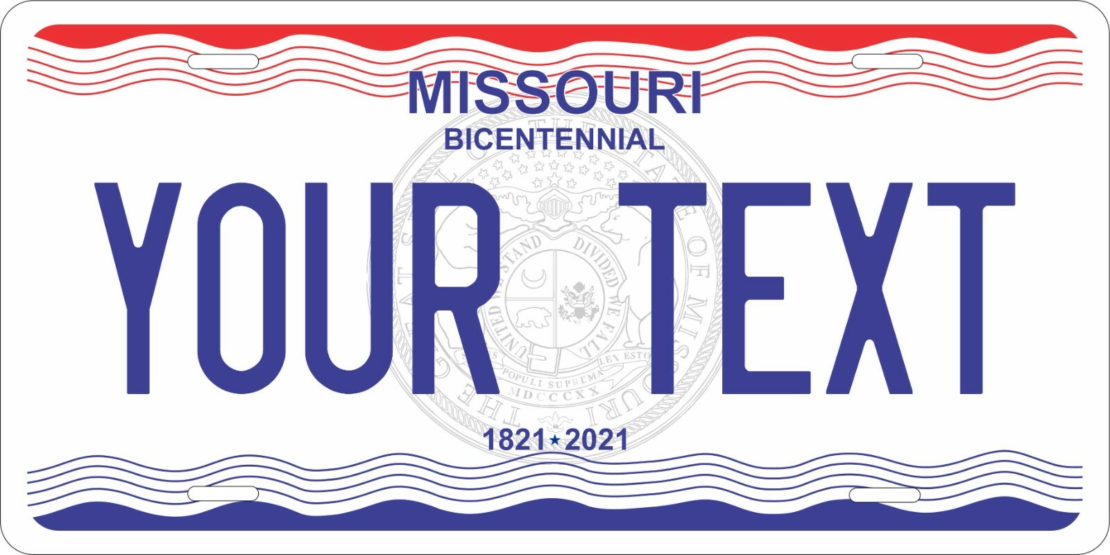 Missouri 2021 Plate Personalized Custom Car Bike Motorcycle Moped Key Tag
