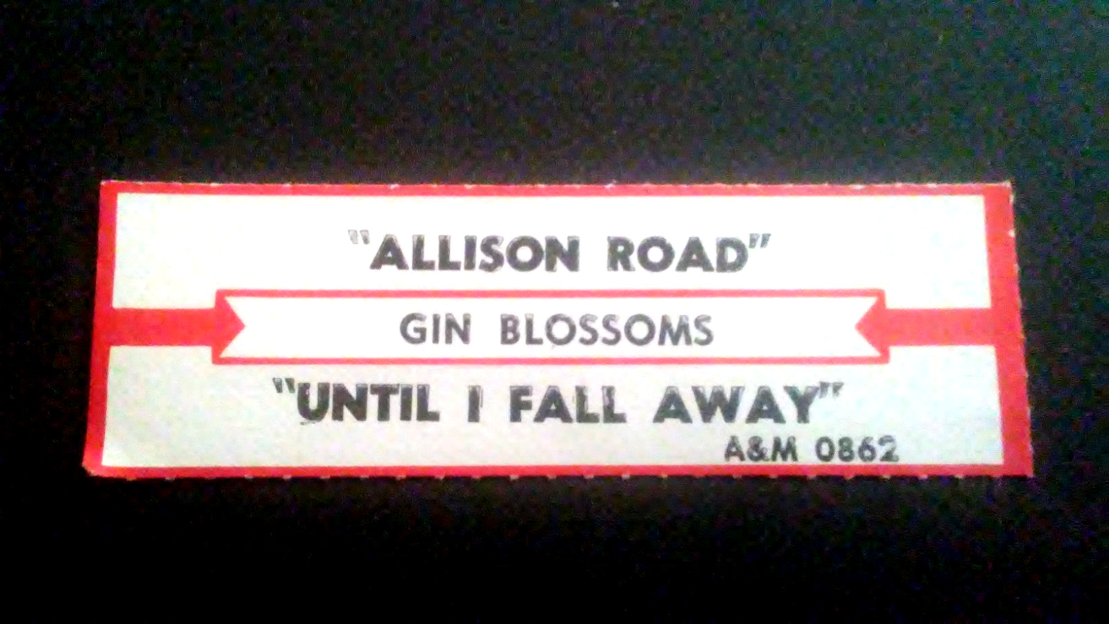 JUKEBOX STRIP (1 GIN BLOSSOMS Allison Road/Until I Fall Away 45 L@@K!