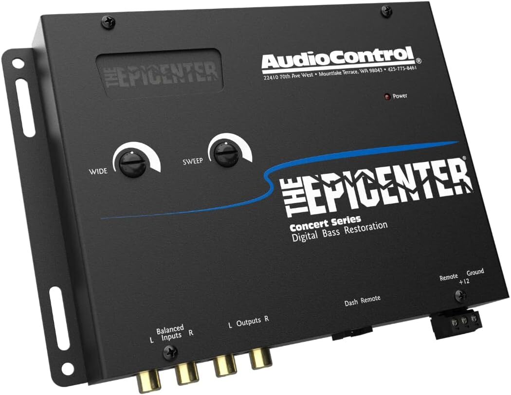 AUDIOCONTROL THE EPICENTER BLACK CAR AUDIO BASS RESTORATION DIGITAL EQUALIZER EQ