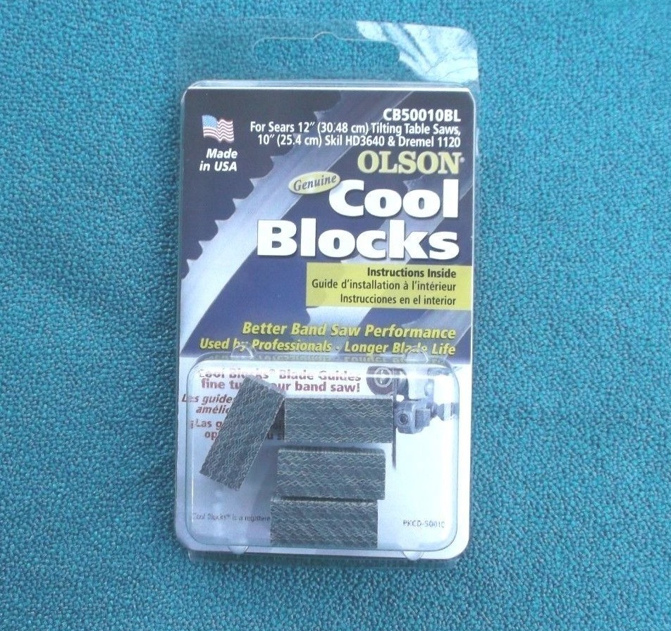 GENUINE OLSON COOL BLOCKS FOR SEARS ROEBUCK CRAFTSMAN 113243300 12" BAND SAW