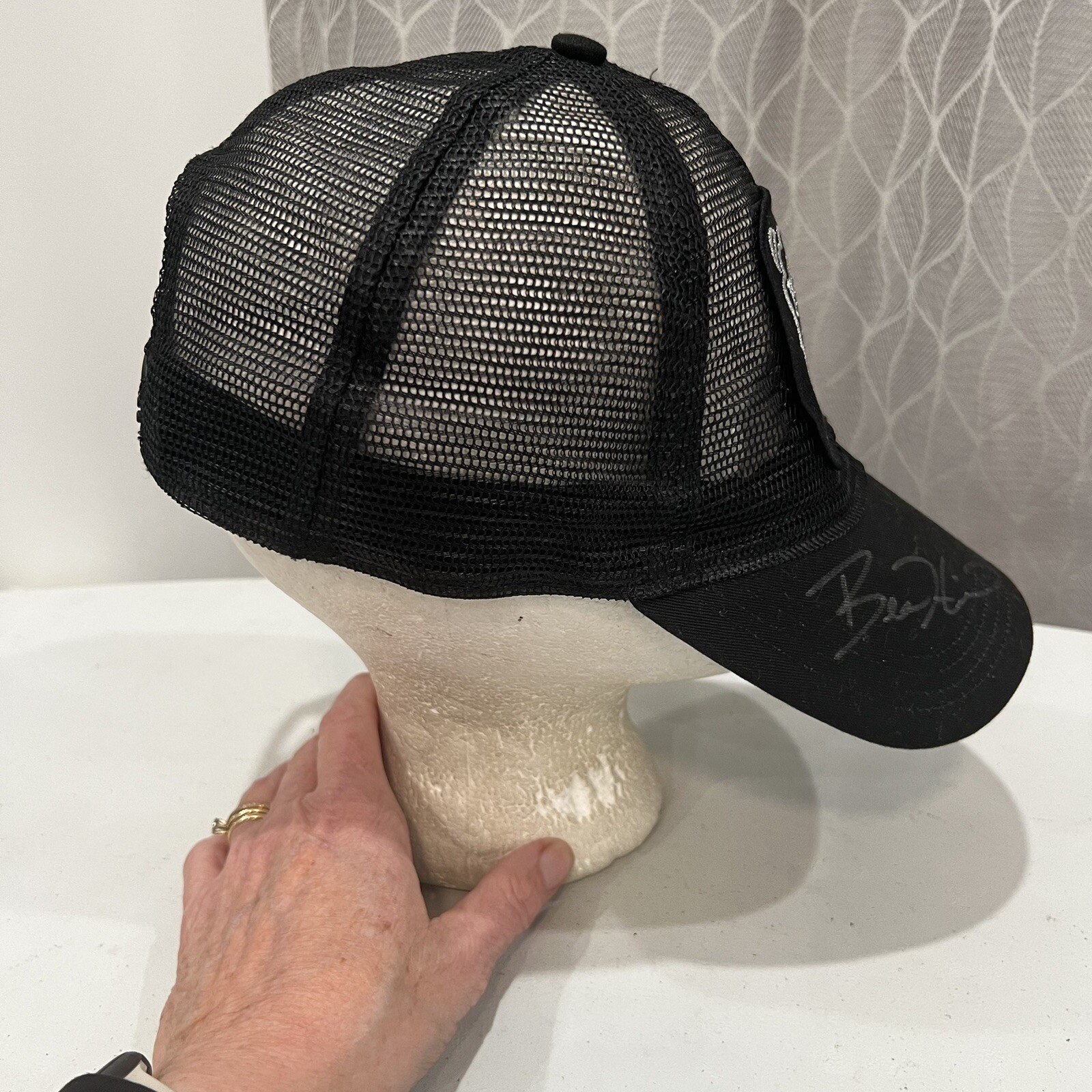 Jack Daniels Old No.7 Field tester Trucker Hat Cap Black Signed by two testers