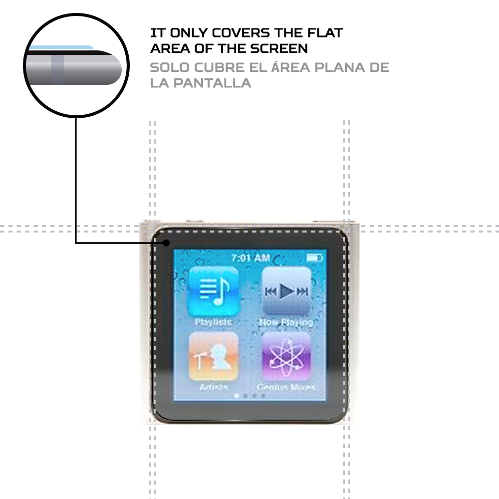 ANTISHOCK Screen protector for Apple iPod Nano 6