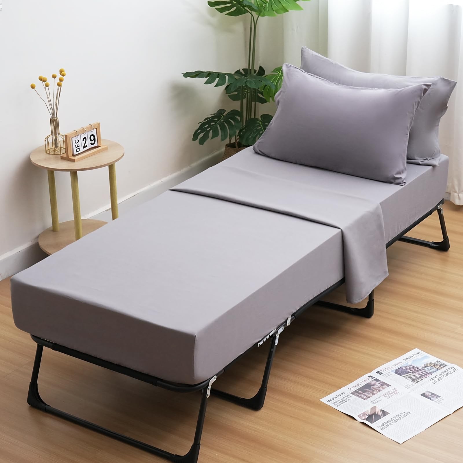 Cot Sheets 31" x 75", Cot Sheet Set 4 Piece for Narrow Twin/RVs Bunk/Camper B...