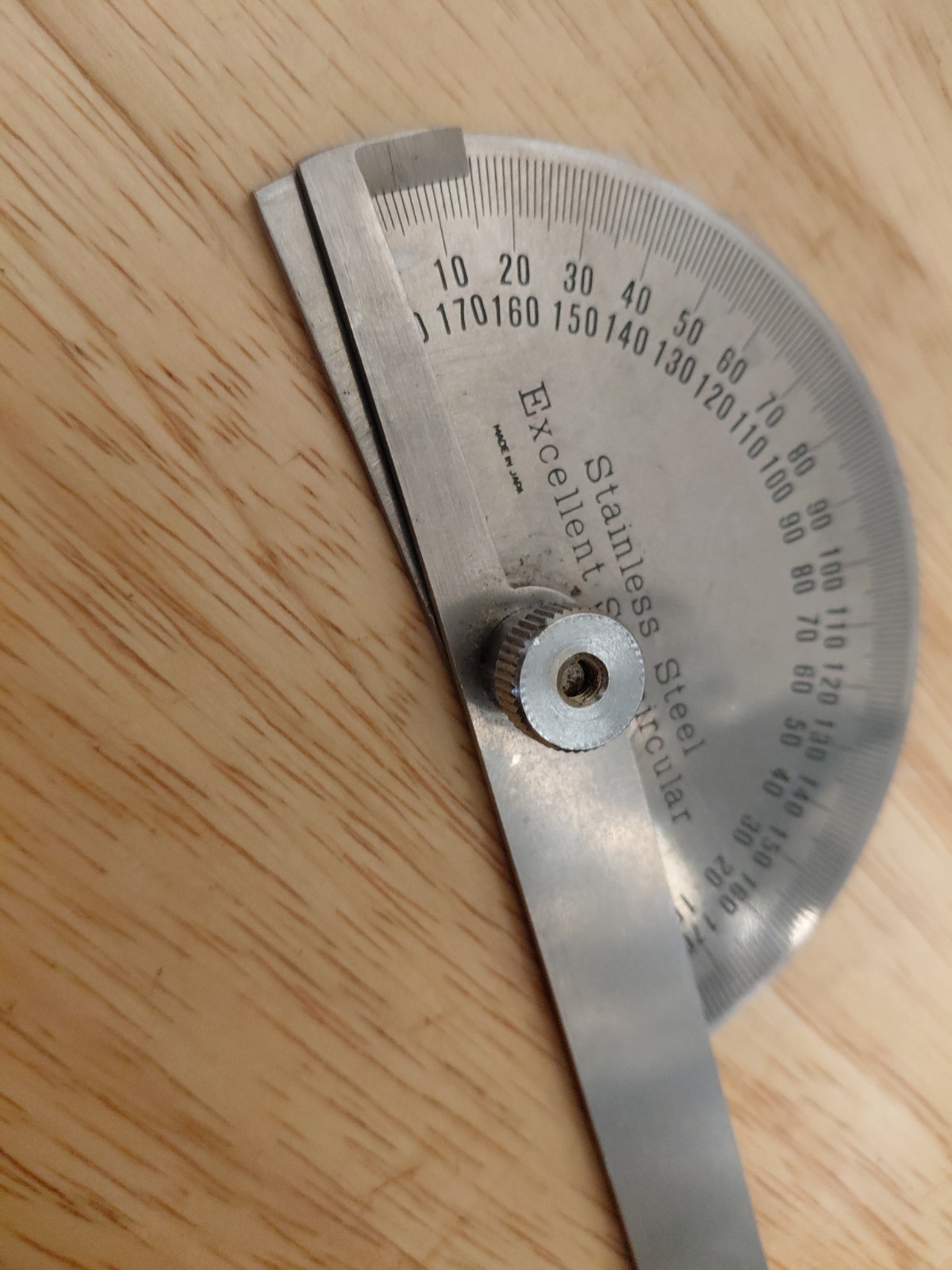Stainless Steel Excellent Semicircular Protractor Machinist Precision Tool