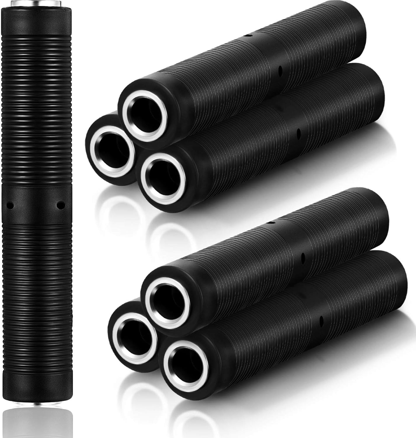 6 Pack 1/4 Inch Female to Female Coupler 6.35 Mm Trs/Ts Audio Connector, TRS Ste