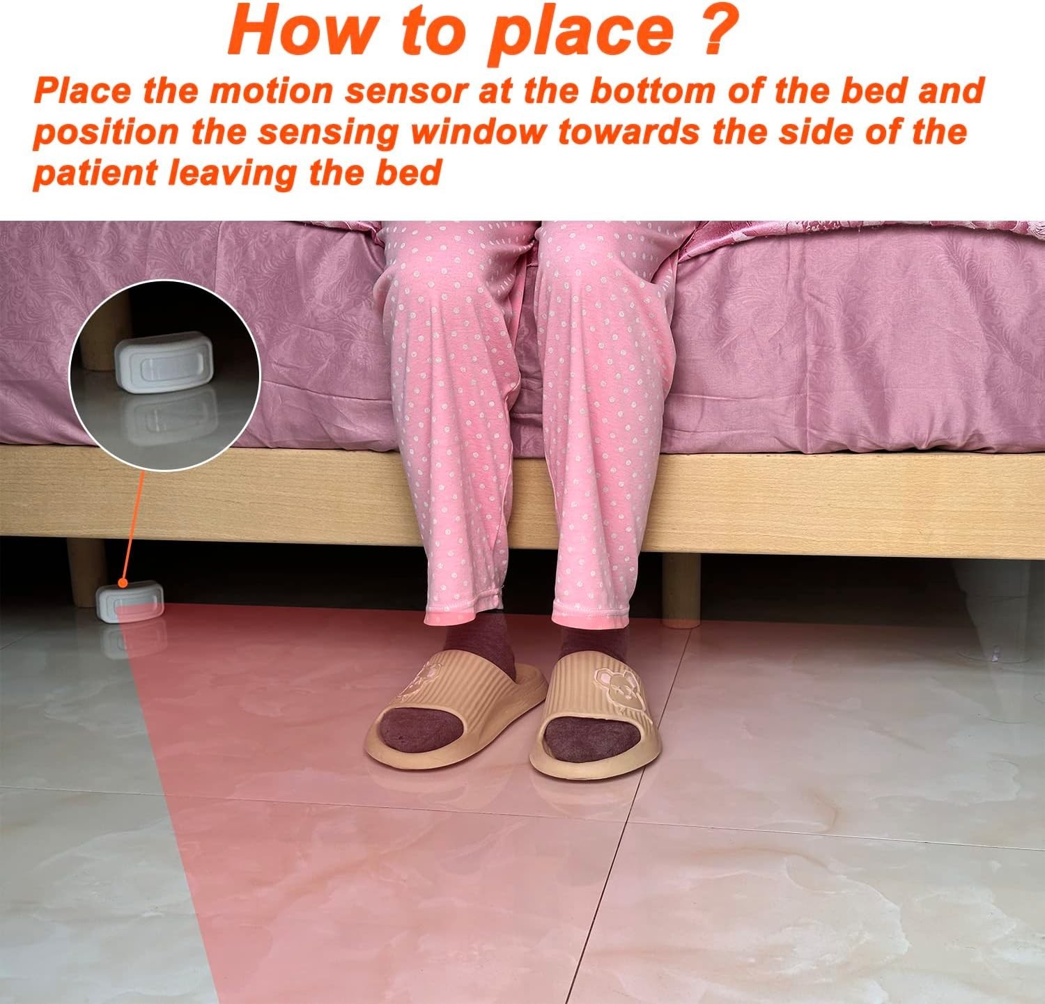 Upgraded Version Bed Sensor Alarm and Fall Prevention for Elderly/Dementia and M