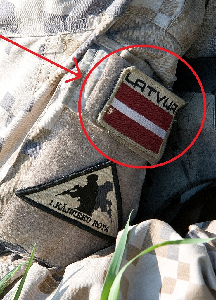ALLIED COALITION FORCES OPERATOR JUMPSUIT SHOULDER vêlkrö FLAG: LATVIJA LATVIA