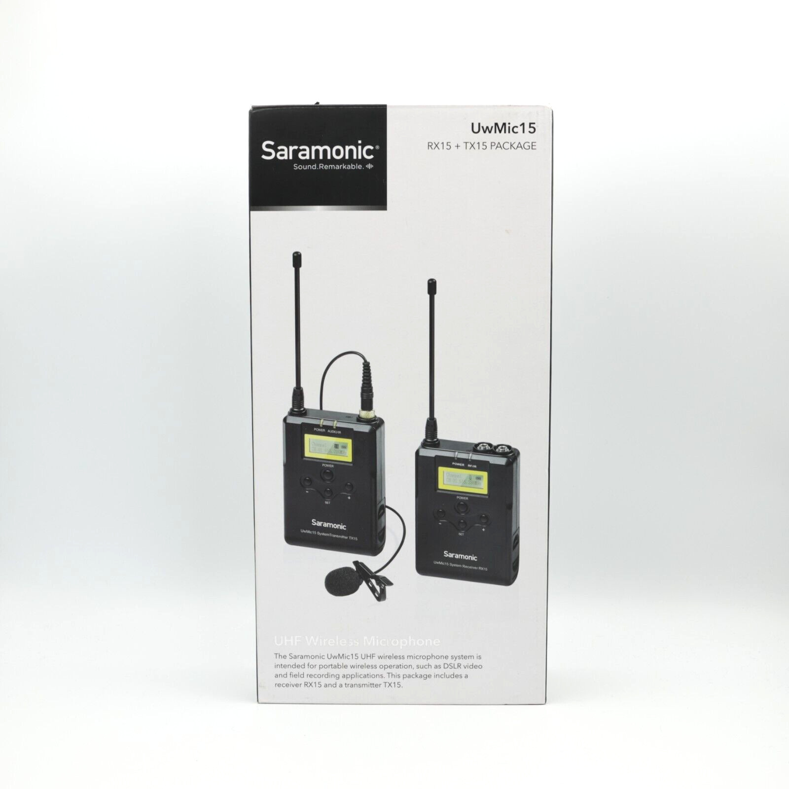 Saramonic UwMic15 RX15 + TX15 Package - Open Box, New Condition