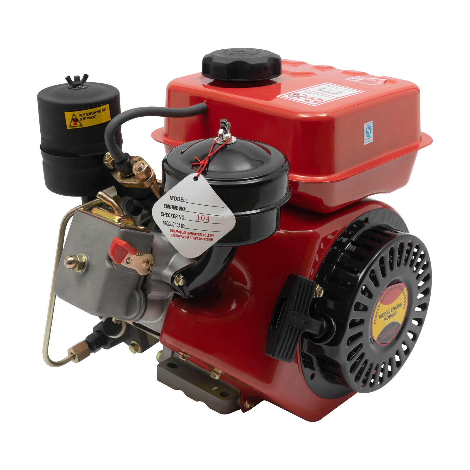 Diesel Engine 196cc 4 Stroke Single Cylinder Forced Air Cooling Diesel Engine