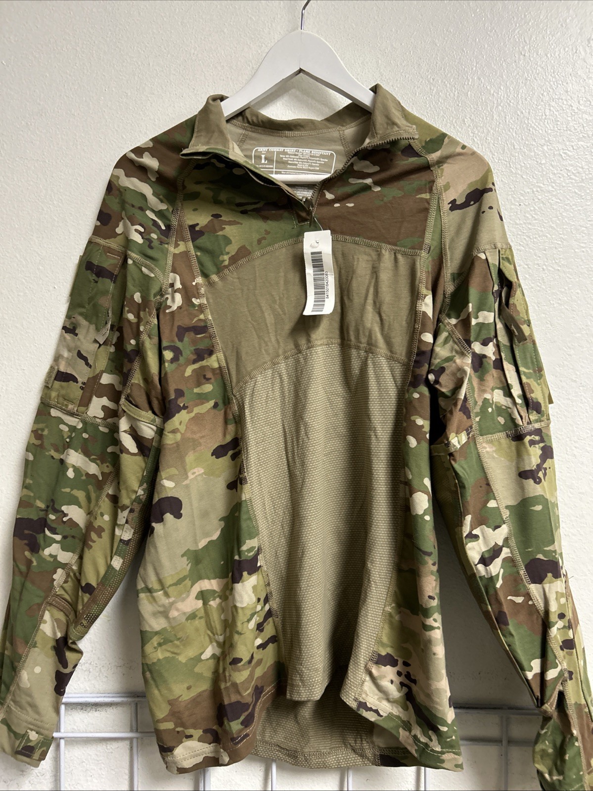 NEW* USGI FR ARMY MULTICAM COMBAT SHIRT FLAME RESISTANT OCP SIZE L
