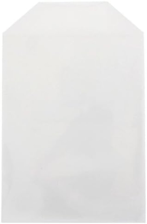 Versatile 100 Pack Clear Storage Pockets - Durable & Tuck-in Design for Crafts