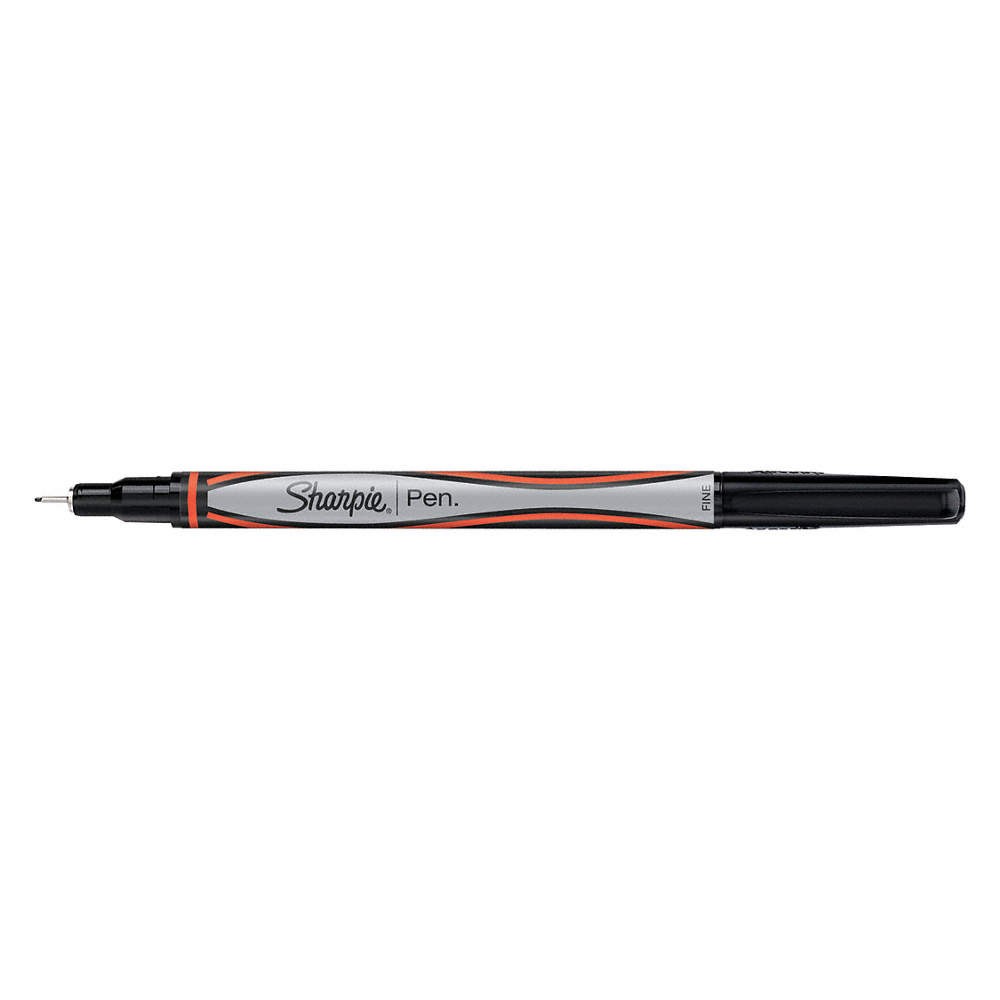 SHARPIE Pen,Red,Non-Erasable,Felt-Tip,PK12 4AZK2