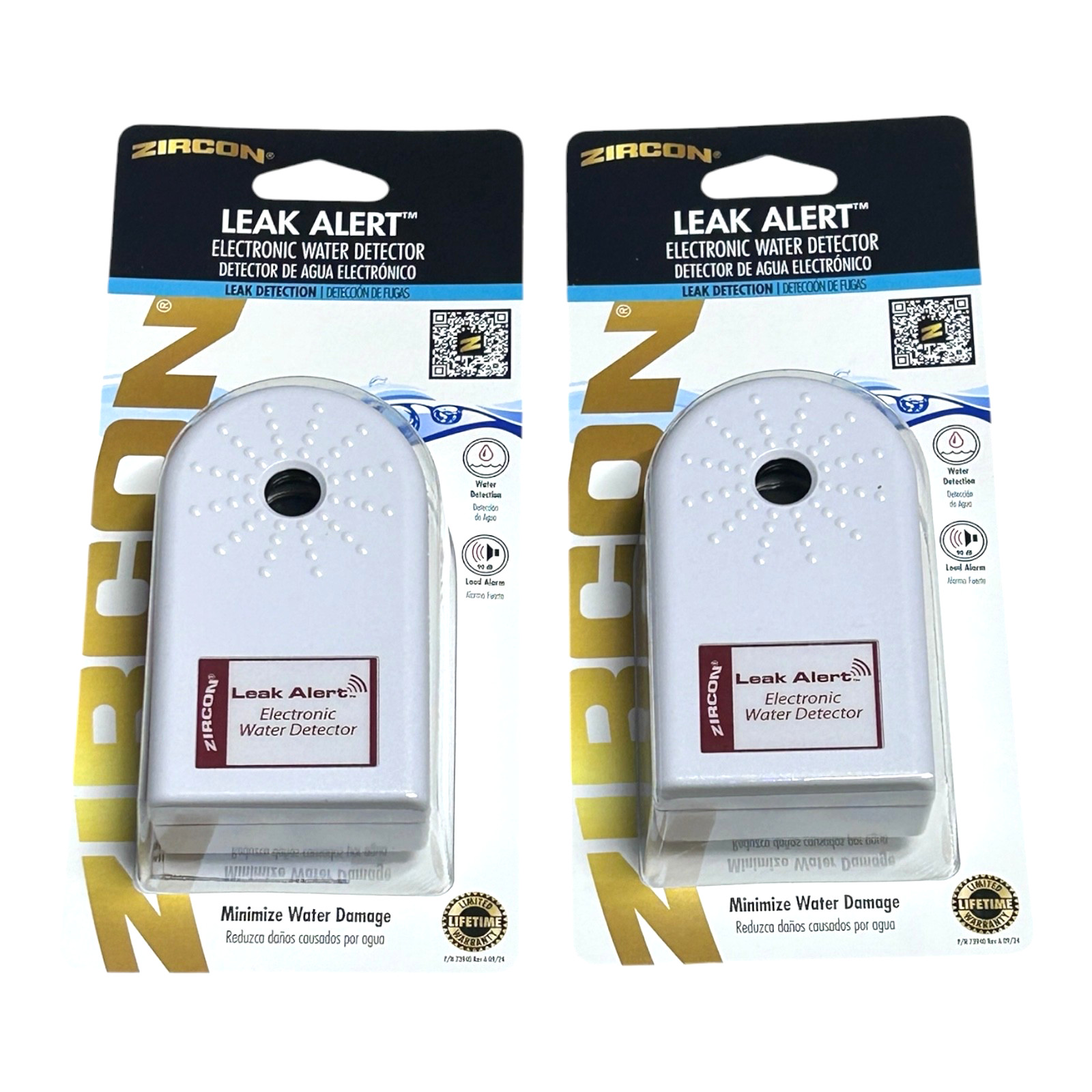 Zircon Leak Alert Electronic Water Detector 64003 Pack of 2