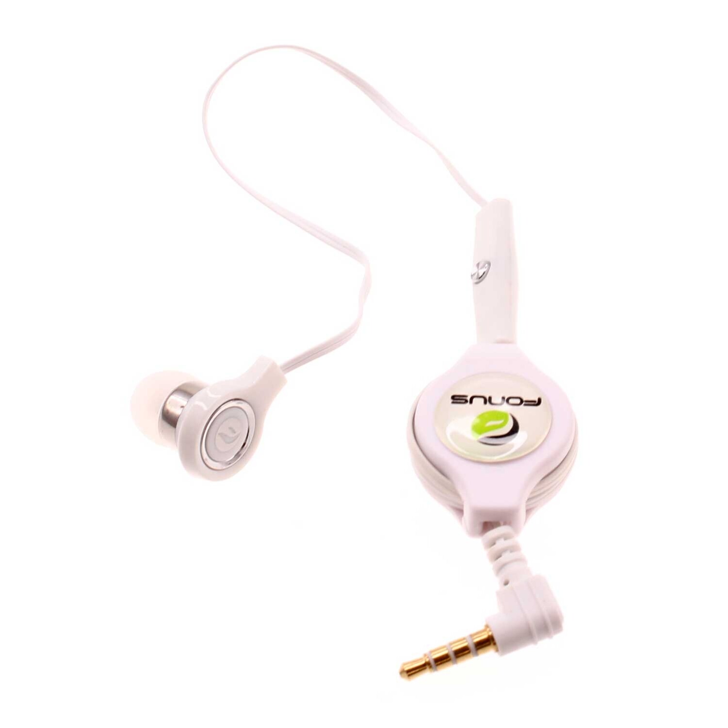 For Galaxy A13/A14/A15 Headphone Retractable Mono Earphone 3.5mm w Mic Headset
